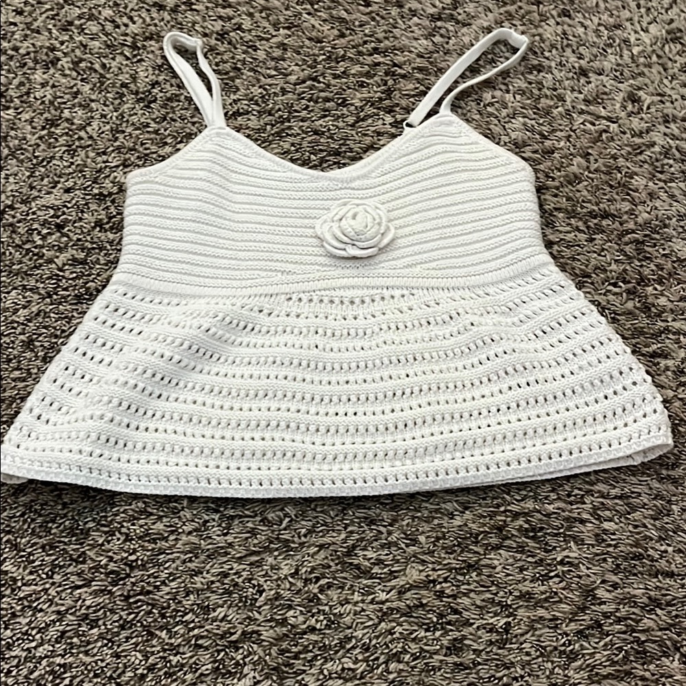 Elegant White Knit Top